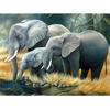 Animal Dolphins with Fish 5D Diy Diamond Painting Full Round Drill Mosaic Diamond Embroidery Rhinestones Home Decoration