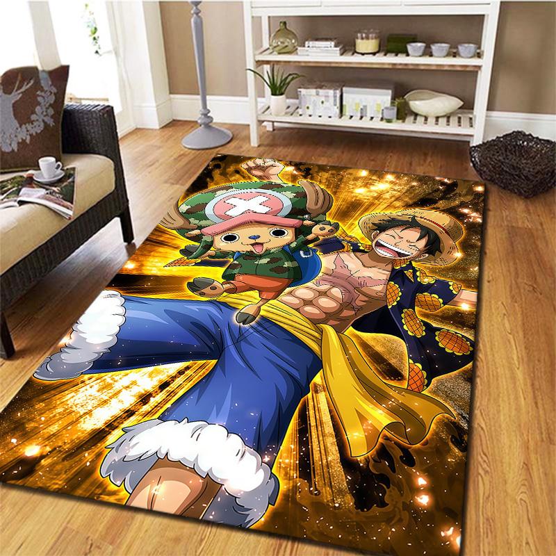 One Piece Monkey D Luffy Carpet Rug For Living Room Bedroom Home Sofa Decoration Kids Play Nonslip Floor Mat