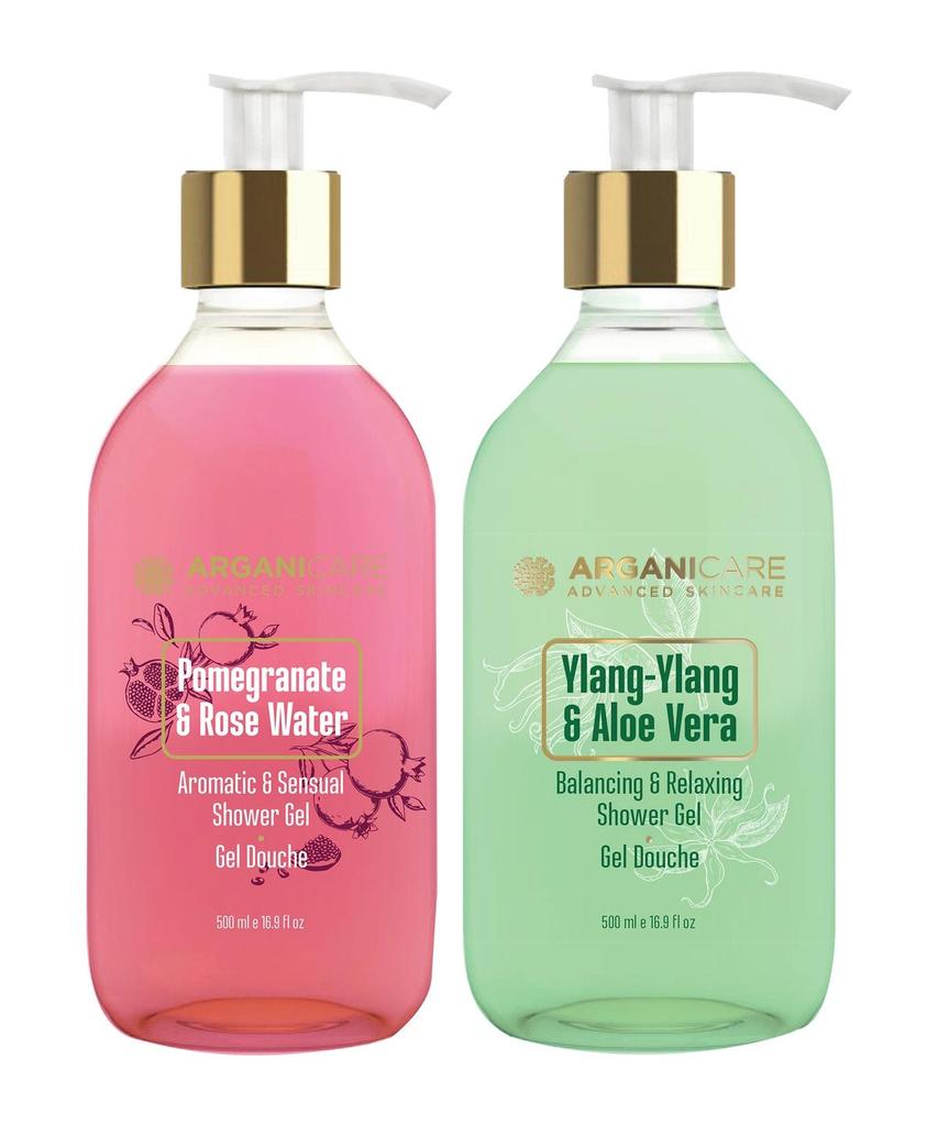 Body Wash Pomegranate & Rose 500ml + Ylang-Ylang & Aloe Vera 500ml