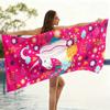 1pc Unicorn Beach Towel Quick-drying Super Absorbent Suitable for Swimming Beach Pool Gym Summer Gift for Friends And Families