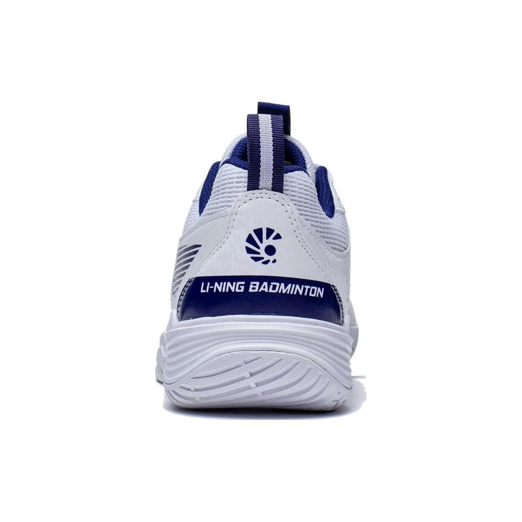 Li Ning Ace V Collection Slip Resistant, Abrasion Resistant, Breathable Low top Badminton Shoes Unisex White Blue AYTT001-3