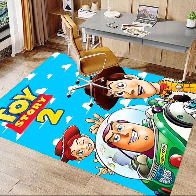 1pc Toy Story Adventure Carpet for Playroom Bedroom Living Room Sofa Home Decor,kids Game Area Rug Non-slip Floor Mat Y72936