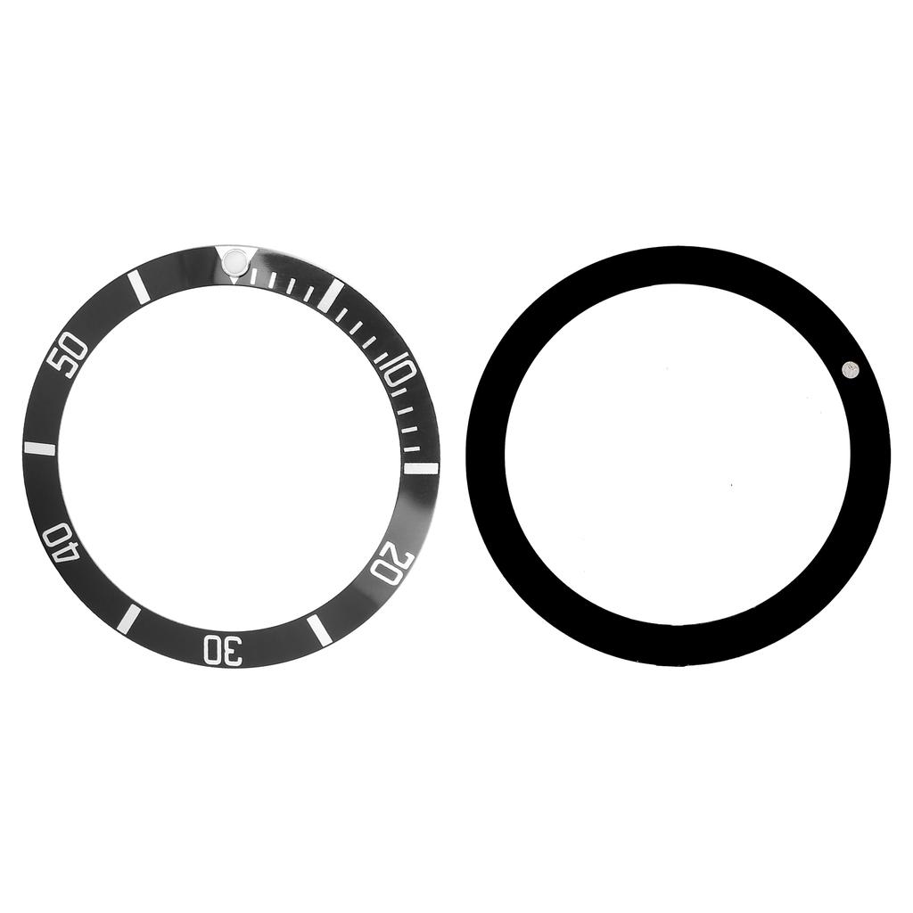 Professional Wristwatch Bezel Insert Loop Replacement Watch Bezel Insert Ring AccessoryBlack