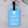 3D Soft Rubber PVC Luggage Tag & Lanyard for Suitcase