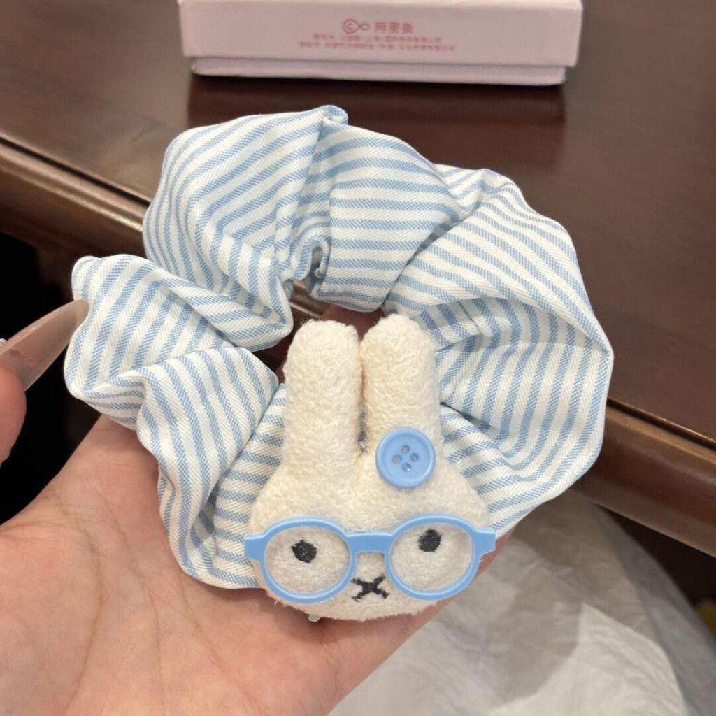 Cute Polka Dot Miffy Rabbit Scrunchie Hair Tie 2025