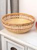 Handmade High-Foot Lace Bamboo Fruit Basket and Snack Holder