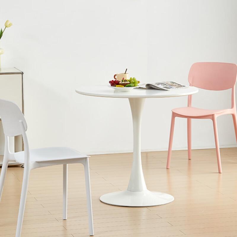 HUIHUADU Nordic Thickened Plastic Dining Chair Set