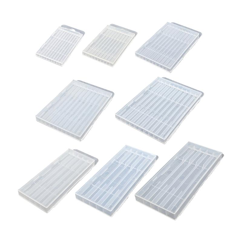 Κουτί Εργαλείων για Τρυπάνια και Καρφιά με Ασφαλές Κλείσιμο και Γάντζο Ανάρτησης Διαφανής Πλαστική Θήκη Εργαλείων