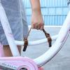 Top Layer Leather Removable Bike Handle Strap Portable Removable Bike Carrying Lifter Detachable Bicycle Lift Handle