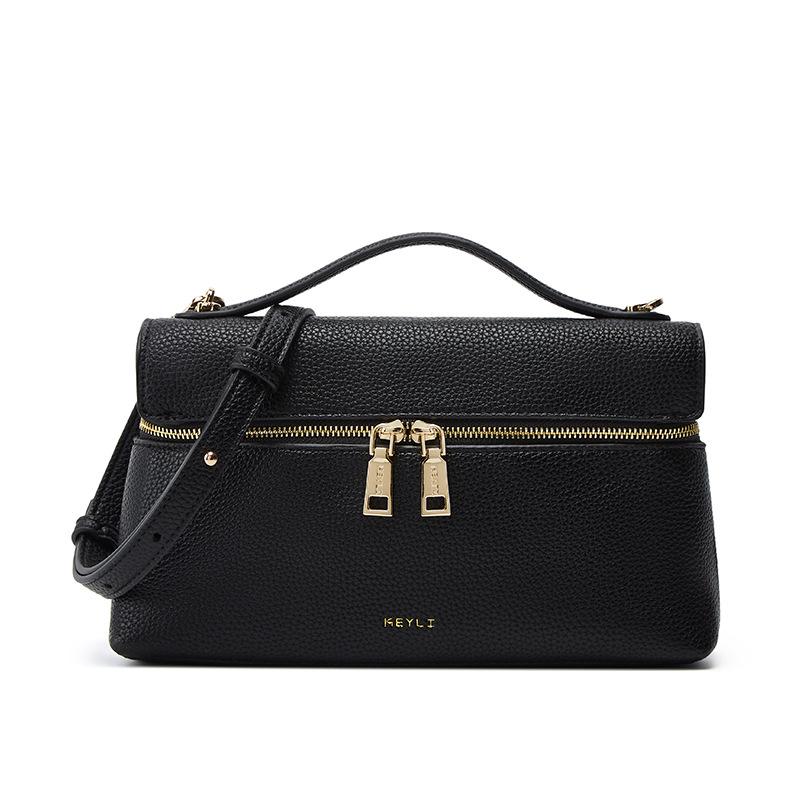 High-end Fashion Lunch Box Women's Bag Simple and Versatile Portable Small Square Bag New Popular Shoulder Messenger Bag Women