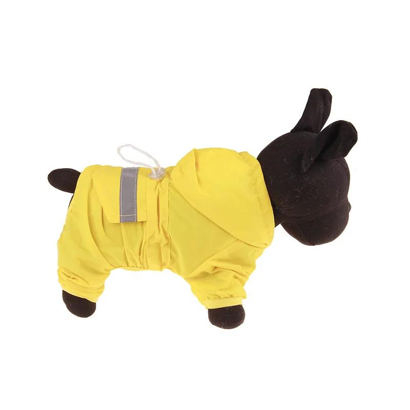 Pet Dog Raincoat Hooded Jumpsuit Waterproof Dog Clothes Puppy Small Dog Rain Coat Jacket Raincoat