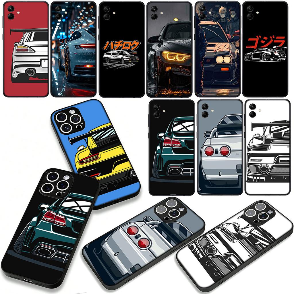 Supercar Cartoon Super Auto Rückleuchten Hülle für Samsung Galaxy A07 A13 A12 A14 A23 A50 A51 A52 A53 A70 A71 A72 A04 Note 20 9 8 10
