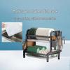 Carbon Steel Multi-Layer Kitchen Organizer Dish Drainer Rack