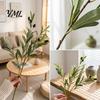 Seasonal Botanical Accents for Shelves Faux Olive Branches Vase, Artificial Tree Branches, DIY Fake Realistic Greenery Plants, Stems, Floral