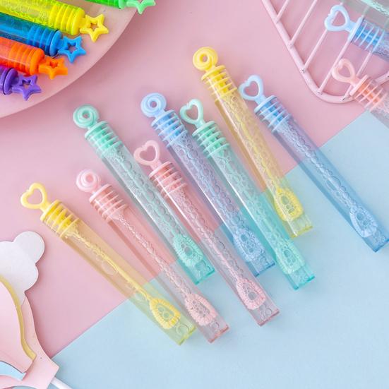10Pcs 50ml Bubble Blowers Mini Hand-Held Long-lasting Entertainment Test Tube Bubble Wands Kindergarten Toys