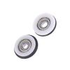 1 Piece Low Noisy Bearing Wheel O Ring Mute Elasticity Rubber Coated 625Z 695Z Roller Wheel Pulley Blackboard Fishing Tool
