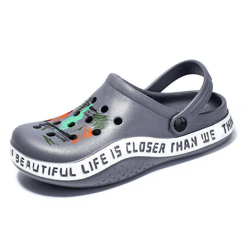 Men's Lightweight PVC Sandals Platform Slippers 2024 Summer Slip On Shoes Male Vacation Beach Sandals Flip Flops Man Size 40-45