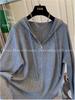 Plain Color Zipper Hooded Knit Jacket - Women's Casual Early Autumn Style