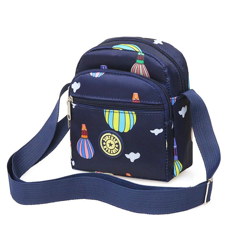 Wholesale New Flower Cloth Bag Oblique Span Bag Middle-aged and Elderly Bag Stall Night Market Oxford Cloth Shoulder Bag Women's Bag Canvas Bag
