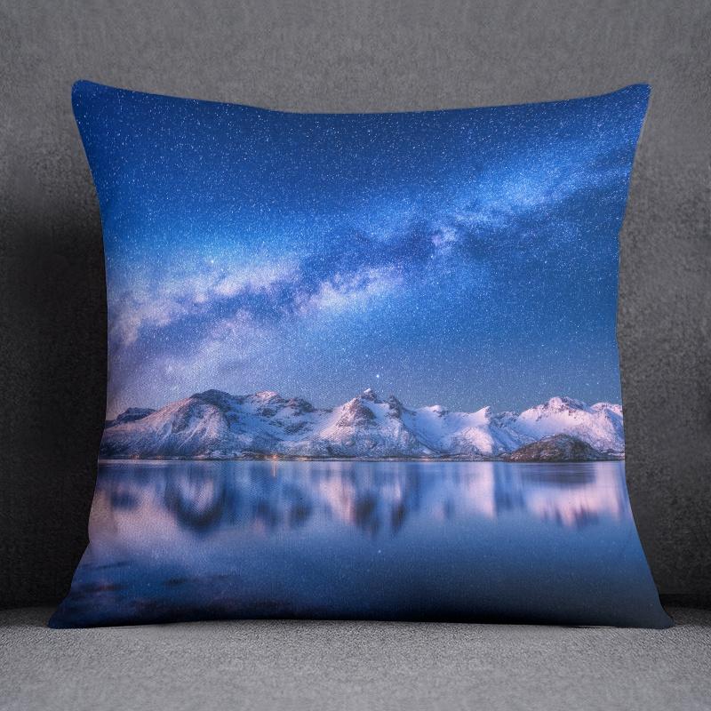 45x45cm Psychedelic Sky Series Decorative Pillowcase Living Room Sofa Office Cushion Cover  Aesthetic Bedroom Home Decor