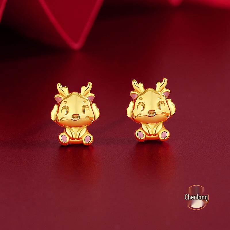 Teqia Zodiac Horse Earrings for Women - S925 Sterling Silver Chinese National Trend