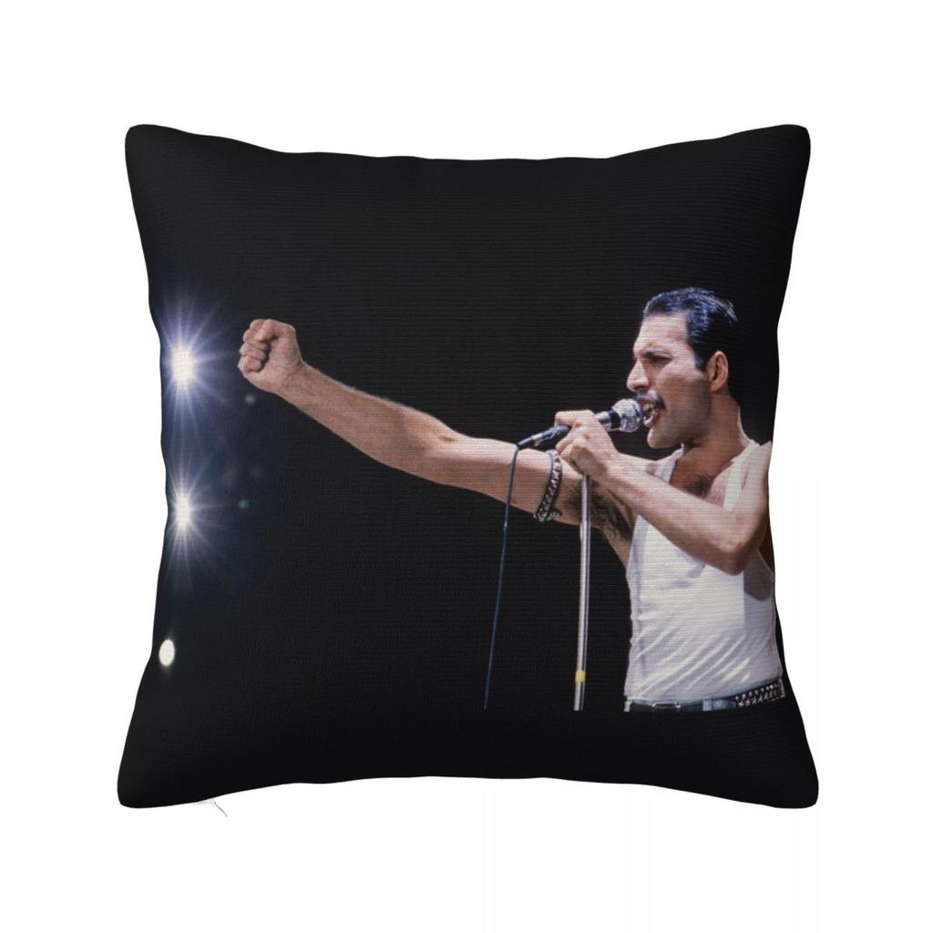 Queen Freddie Mercury Square Pillowcase Cushion Cover Decorative Pillow Case Throw Pillow Cover for Home Sofa Living Room