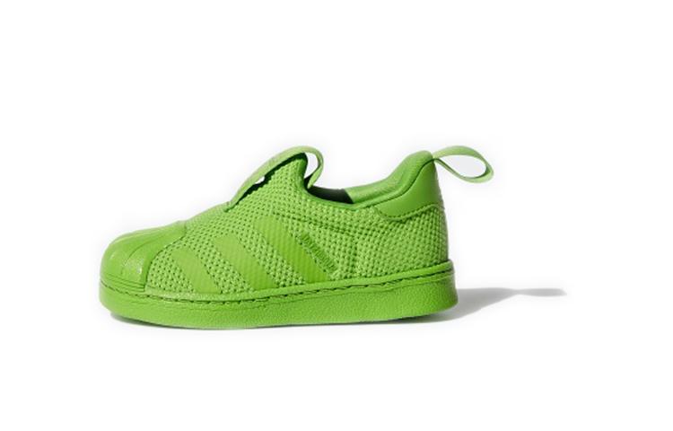 

Adidas Originals SUPERSTAR 360 Sc Низкие кроссовки для малышей Неоново-зеленые Для младенцев и малышей BZ0553 20