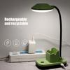 Table Lamp LED No Blue Light Flicker Free Flexible 360 Degree Adjustable Neck USB Charging Desk Light with Mobile Phone Holder