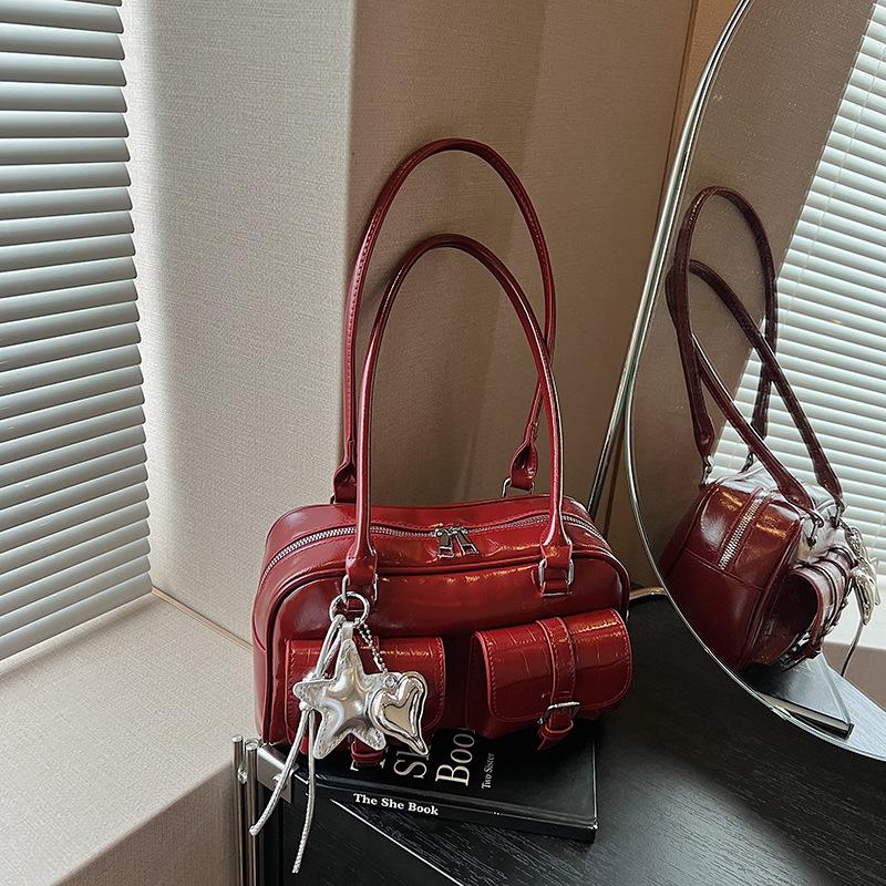 Premium pillow bag women's summer new commuter bowling bag fashionable versatile portable shoulder bag