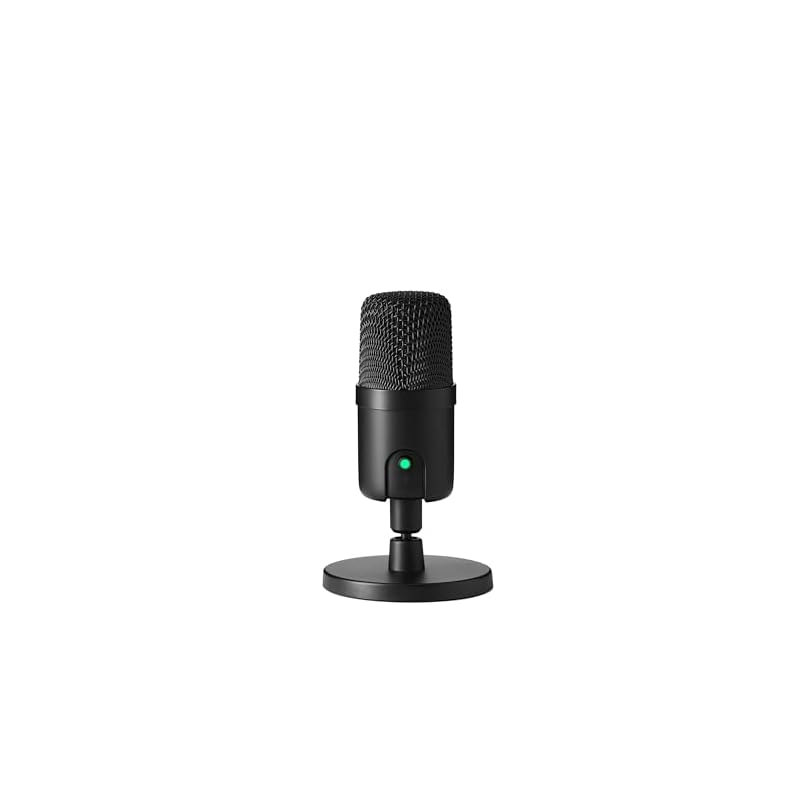 Amazon Basics USB Condenser Microphone for PC, for Streaming/Gaming/Podcasts, 8.6cm X 14.7cm, Black