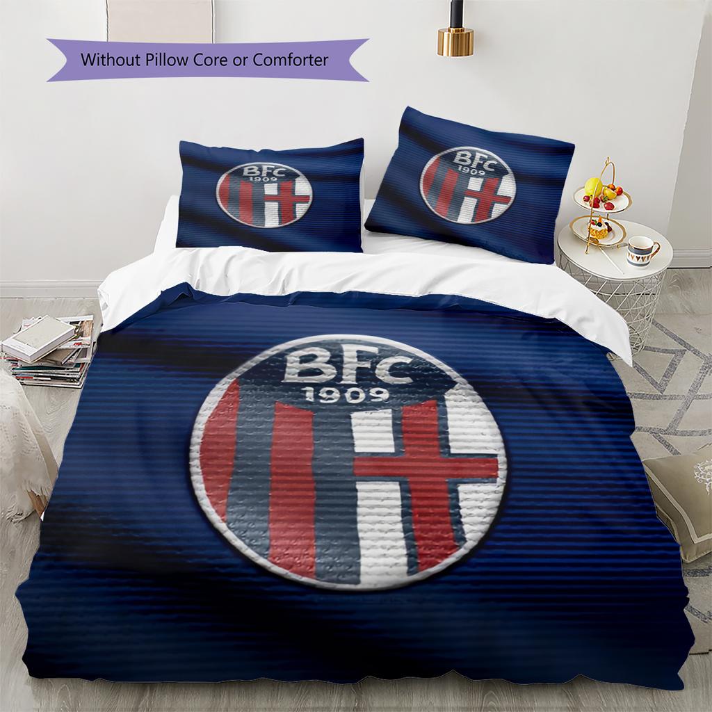 Bologna FC 1909 Pattern Bedding Home Decoration Birthday & Festival Gift (1 * duvet cover + 2 * pillowcase, without core)