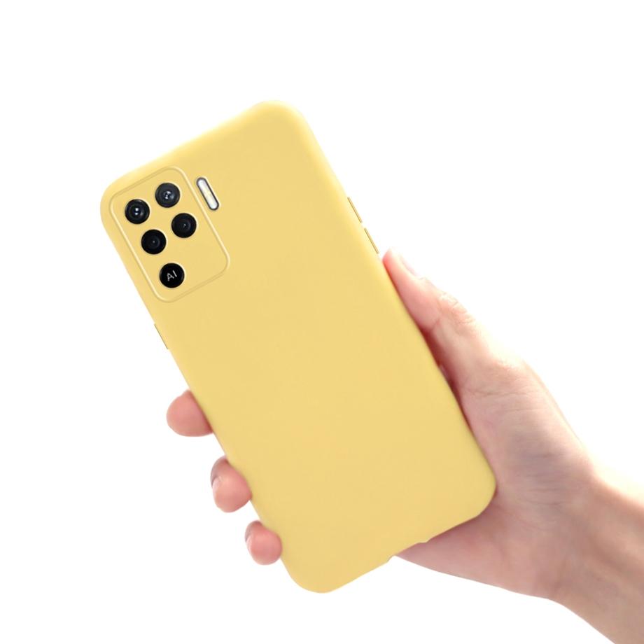 

For Oppo A94 A74 A54 Case TPU Soft Silicone Phone Case For OPPO A94 5G A74 5G A54 5G Cover OPPO CPH2203 Cute Bumper Shell Cover OPPO A54 жовтий