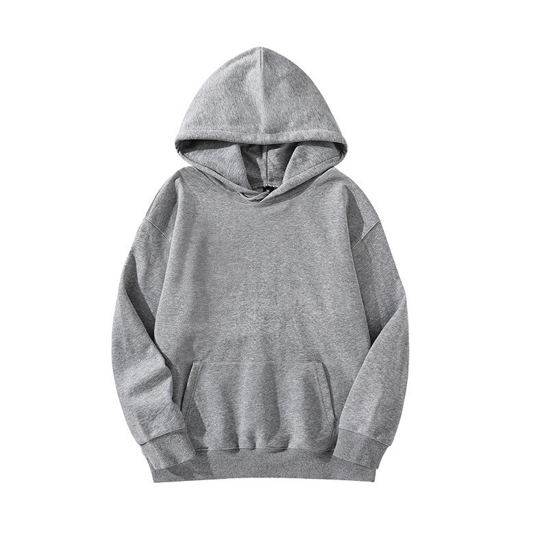 Unisex American Style Heavyweight Cotton Hoodie - Autumn/Winter, Plus Size