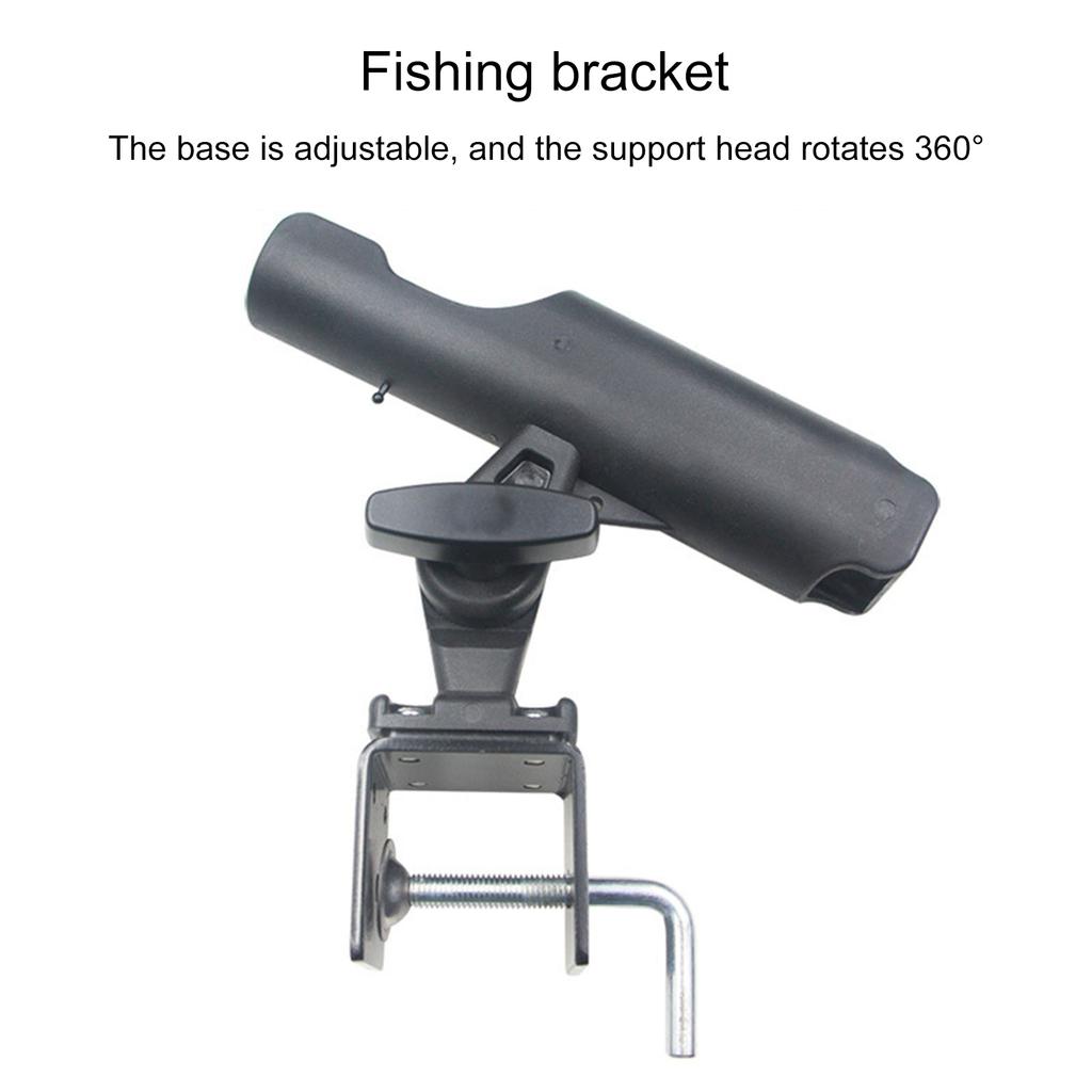 Kayak Fishing Rod Holder 360 Degree Adjustable Fishing Boat Rod Holder with Screw Mount On Boat Kayak Fishing Pole Rack
