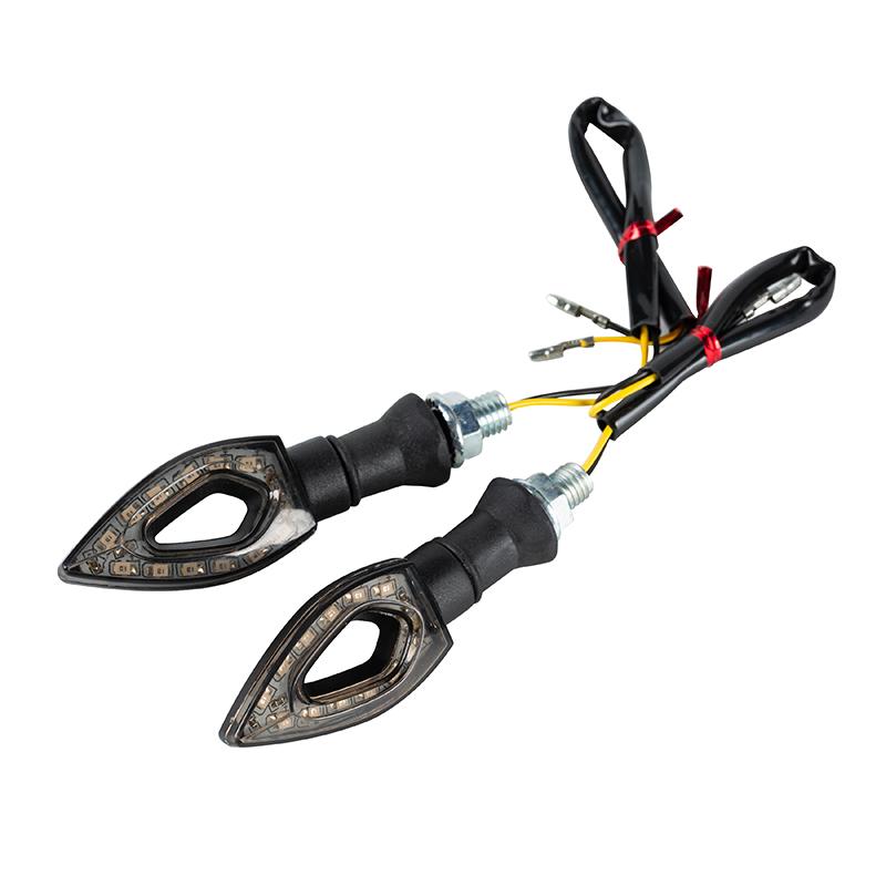 2pcs DC 12V Motorcycle LED Turn Signals Light 12V Indicator 8mm Fit For Most Motorcycle