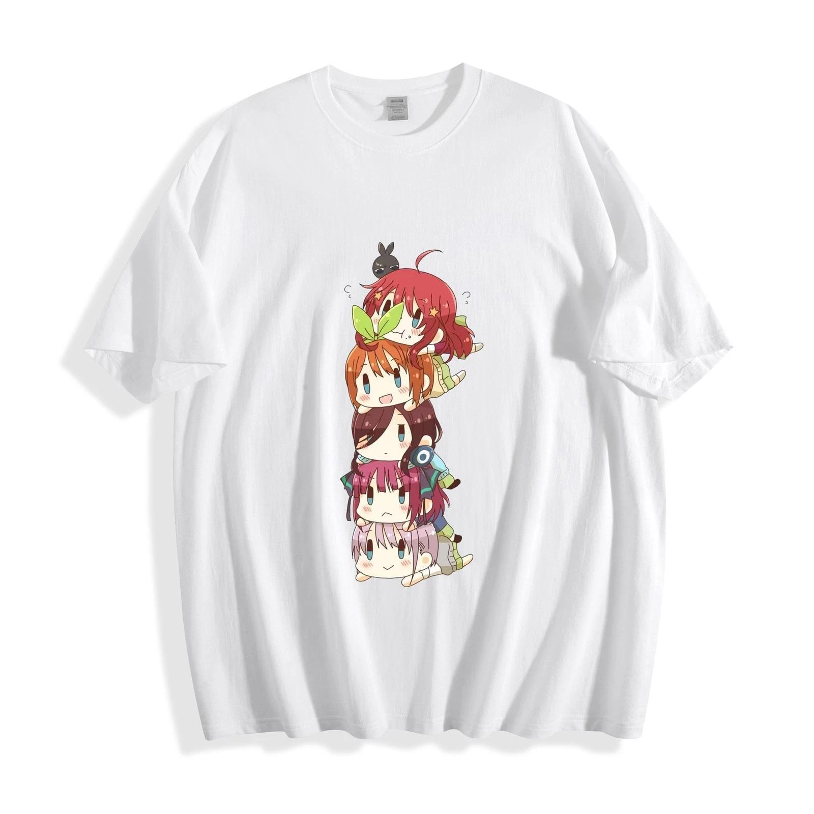 Cute Quintessential Quintuplets T-Shirt - Kawaii Anime Girls Stack Unisex Tee XS