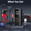 12V 5500A Multi-Function Jump Starter with Air Compressor, Tire Inflator, LED Light, and LCD Display
