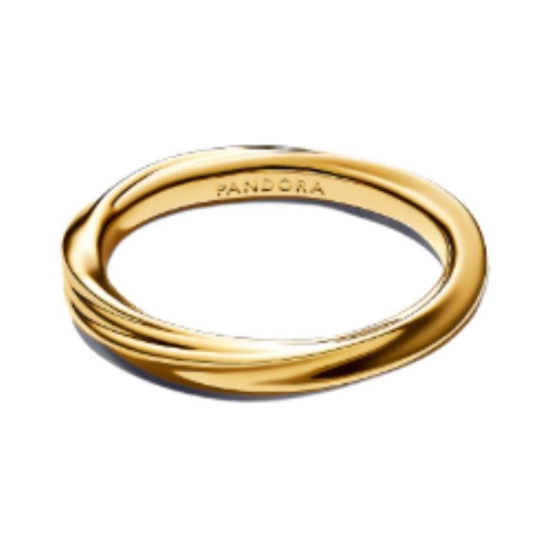 Pandora Original Design Alloy Ring Women's Gold Gold 60