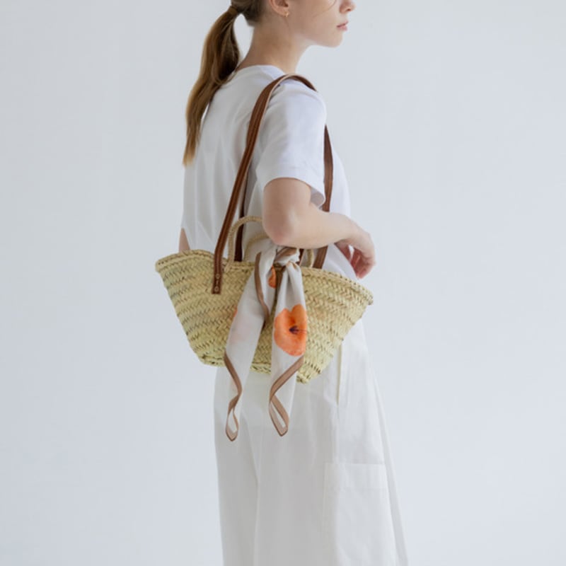 

BASKISS Pressed Flower Scarf - Orange orange