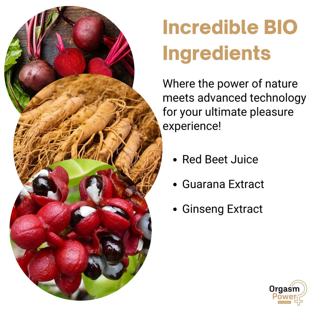 Orgasm Power for Women Drink - Set of 10 X 10ml - Intensify Your Pleasure, Experience Intense Orgasms