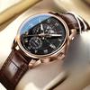 Business Belt Watch Men's Quartz Watch Genuine Waterproof Brand Watch Men's Watch