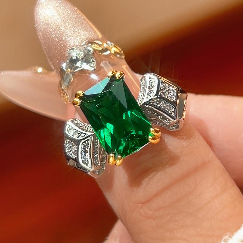 

Аксессуары, Кольца, Женские Красный Циркон Прямоугольный Высококлассный Стиль Легкая Роскошь