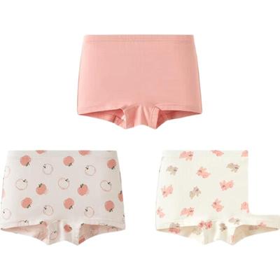 Balabala Girls' Printed Cotton Boxer Briefs 3-Pack