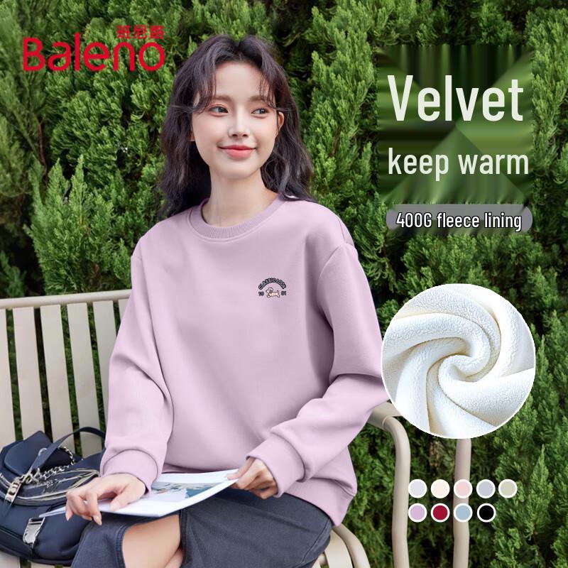 Baleno Women's Fleece-Lined Round Neck Sweatshirt
