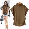 Women's Fashionable Casual Summer/ Spring Printed Short-sleeved Half-neck Top and Shirt