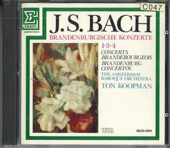 

CD TON KOOPMAN - Bach Brandenburgische Konzerte 1-3- RECD2818 ERATO Japan Classical Used