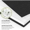 MD1-0022 Replacement Filter, 2 True HEPA Filter MD1-0022+ 6 Activated Carbon Pre-Filter MD1-0023, Compatible with Vornado Models AC300, AC350, AC500,
