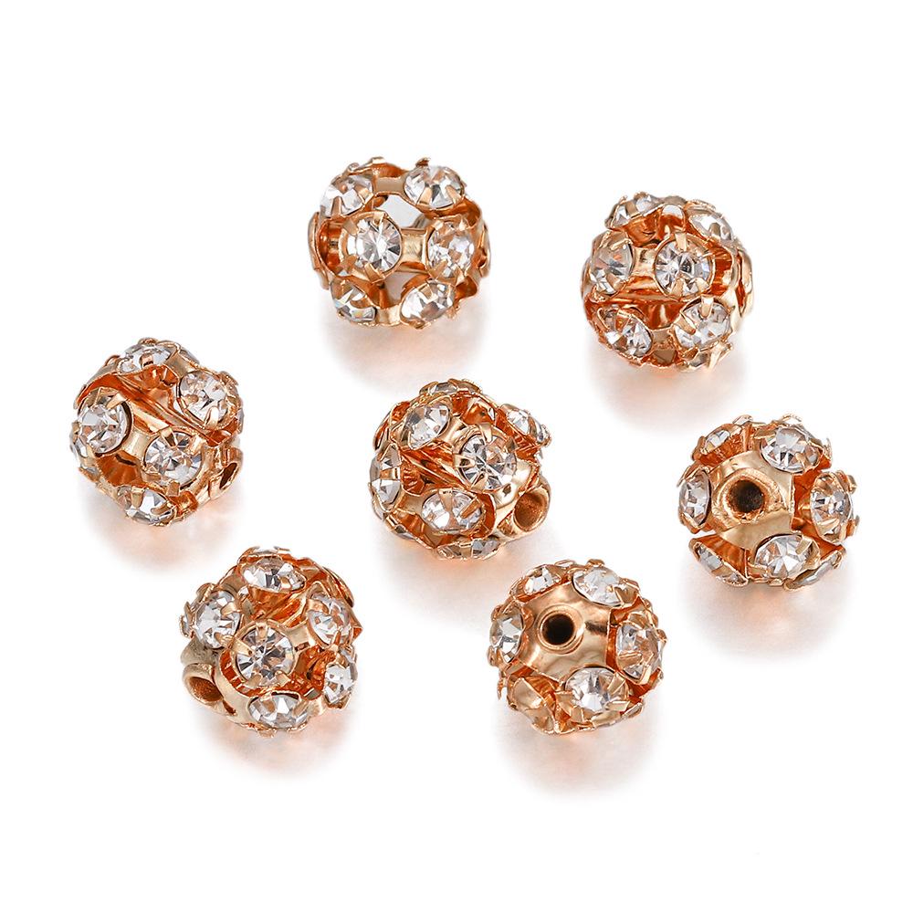 

Стразові роздільники у формі квітки-кулі - Двоотвірні прикраси для DIY ювелірних виробів 10mm [30 pieces/pack]