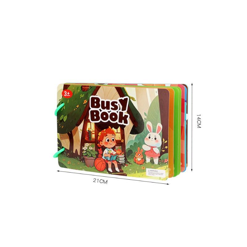 Non-Toxic Montessori Baby Busy Book My First Quiet Book Paste Early Learning Education Children Toy Matching Puzzles Game For Baby Gift