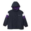 Champion Basic Sport Long Sleeve Windproof Warm Script Logo Zip Hooded Jacket Navy Women's Water-Repellent (CW-ASC01)